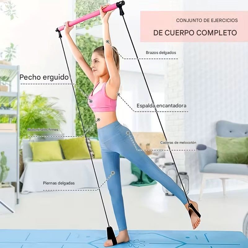 BARRA PARA GYM/PILATES EN CASA