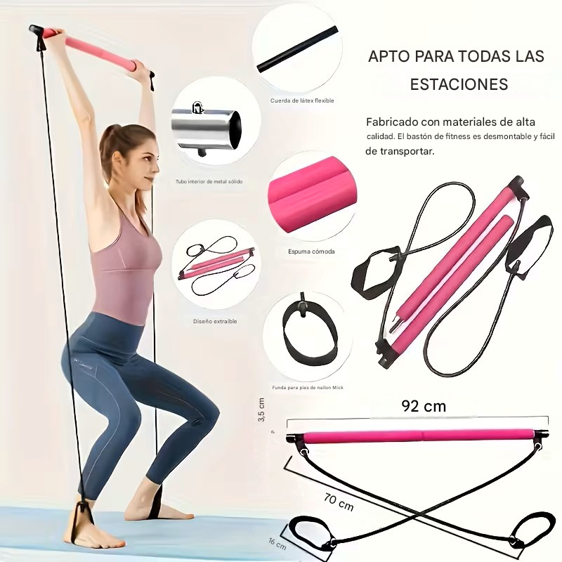 BARRA PARA GYM/PILATES EN CASA